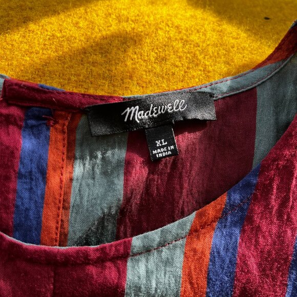 MADEWELL Striped top size XL - Picture 6 of 6